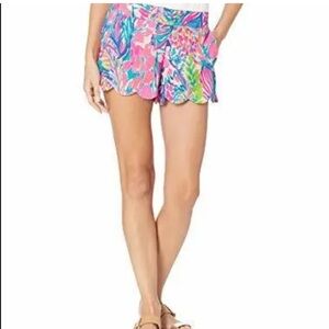 Lily Pulitzer Dahlia Scalloped Shorts Small